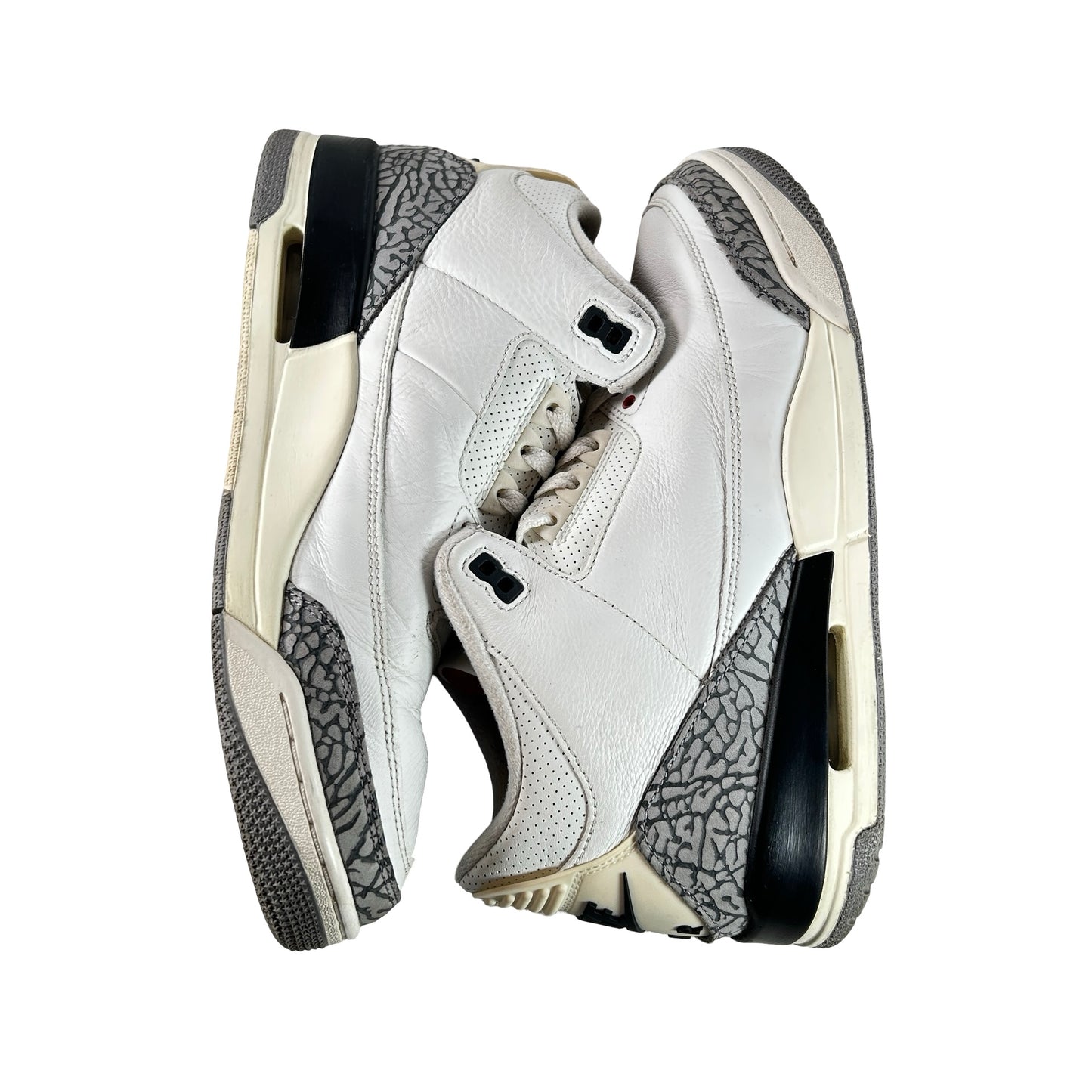 DN3707 100 Jordan 3 Retro White Cement Reimagined [USED] - 11 M (Used) (Replace Box)