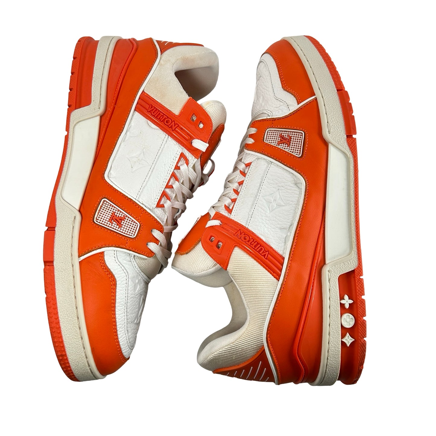1A811P / 1A811N Louis Vuitton LV Trainer Orange [USED] - LV 10 (US 11) (Used)