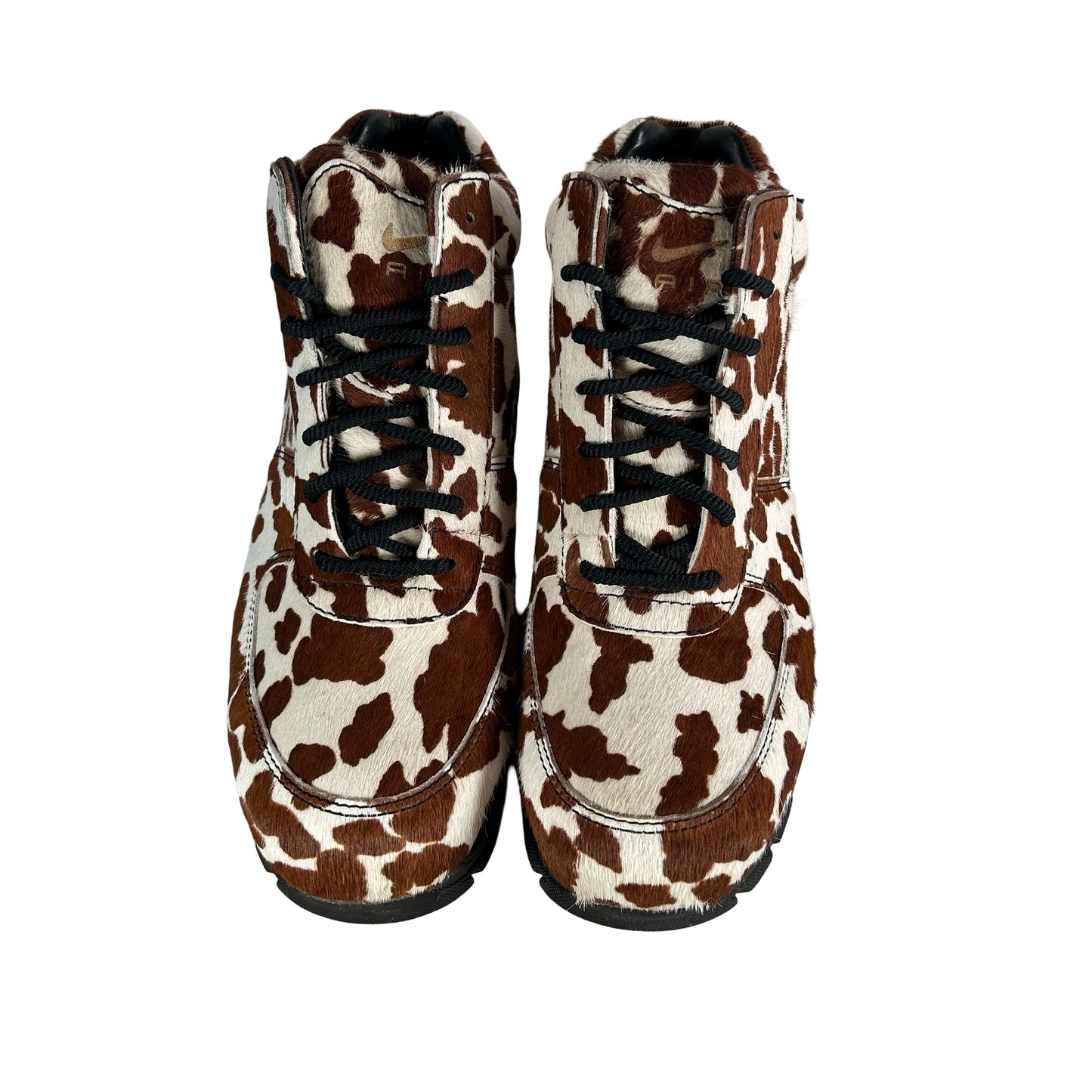 IO4635 100 Nike Air Max Goadome Sail Cacao Wow Cow Print Pony Hair [USED] - 12 M (Used2)
