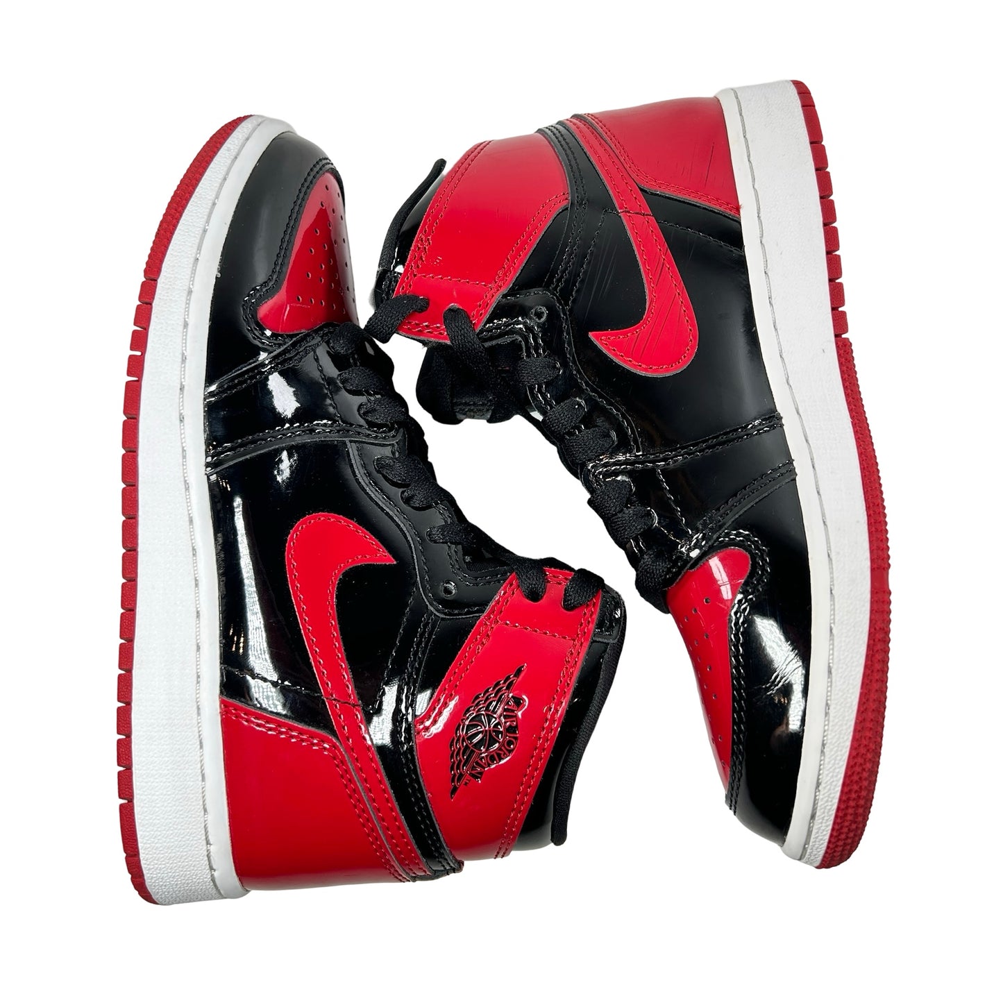 575441 063 Jordan 1 Retro High OG Patent Bred (GS) [USED] - 3.5 Y (Used) (No Box)
