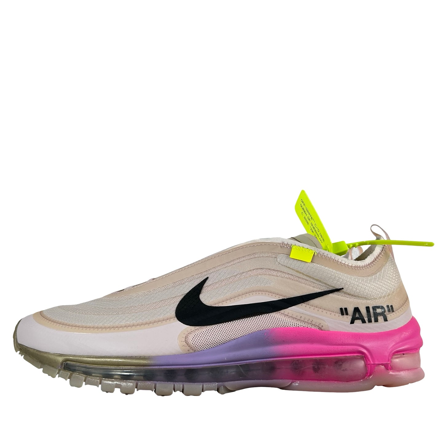 AJ4585 600 Nike Air Max 97 Off-White Elemental Rose Serena Queen - 11.5 M (Yellowing)