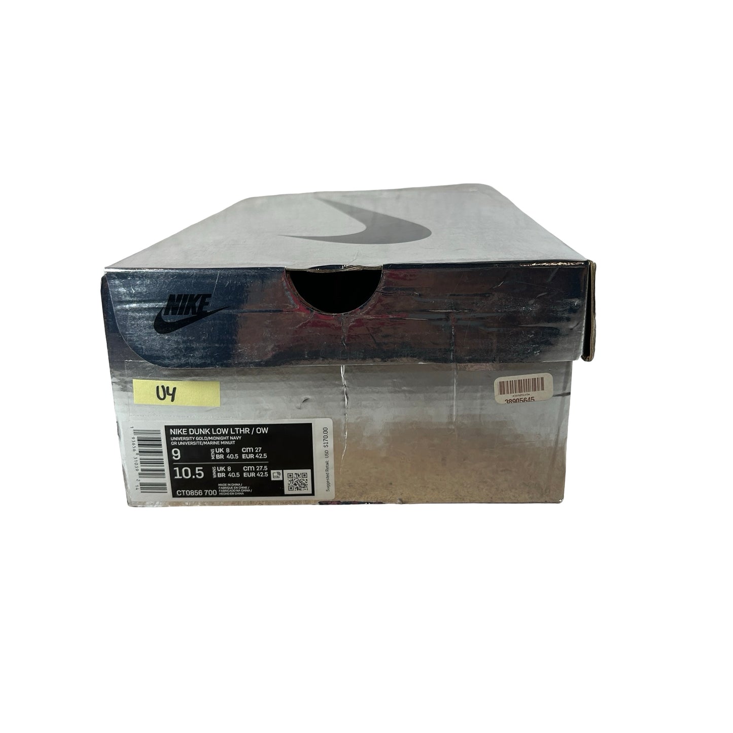 CT0856 700 Dunk Low Off-White University Gold [USED] - 9 M (Used4)