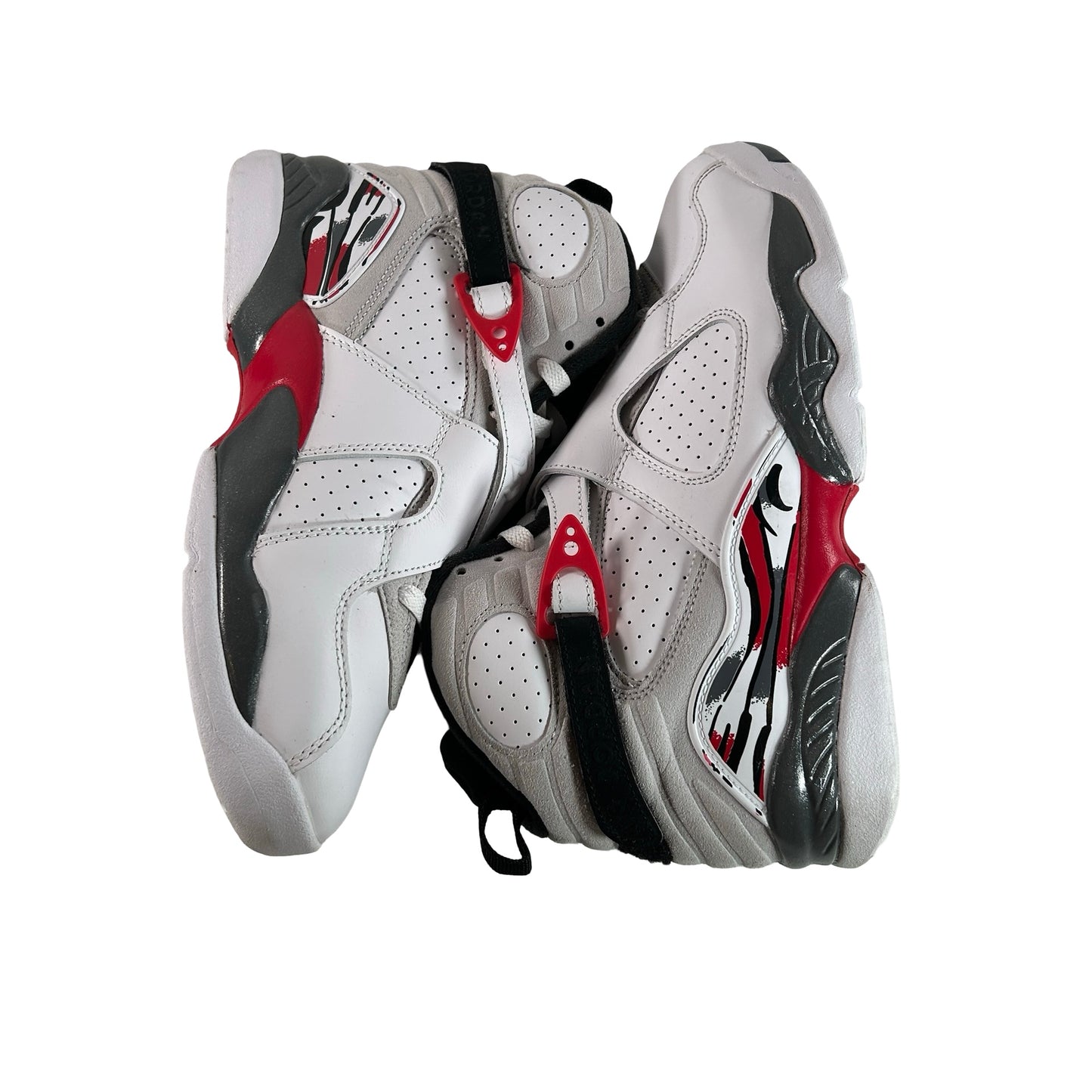 305368 100 Jordan 8 Retro White True Red (2025) (GS) [USED] - 7 Y (Used3)