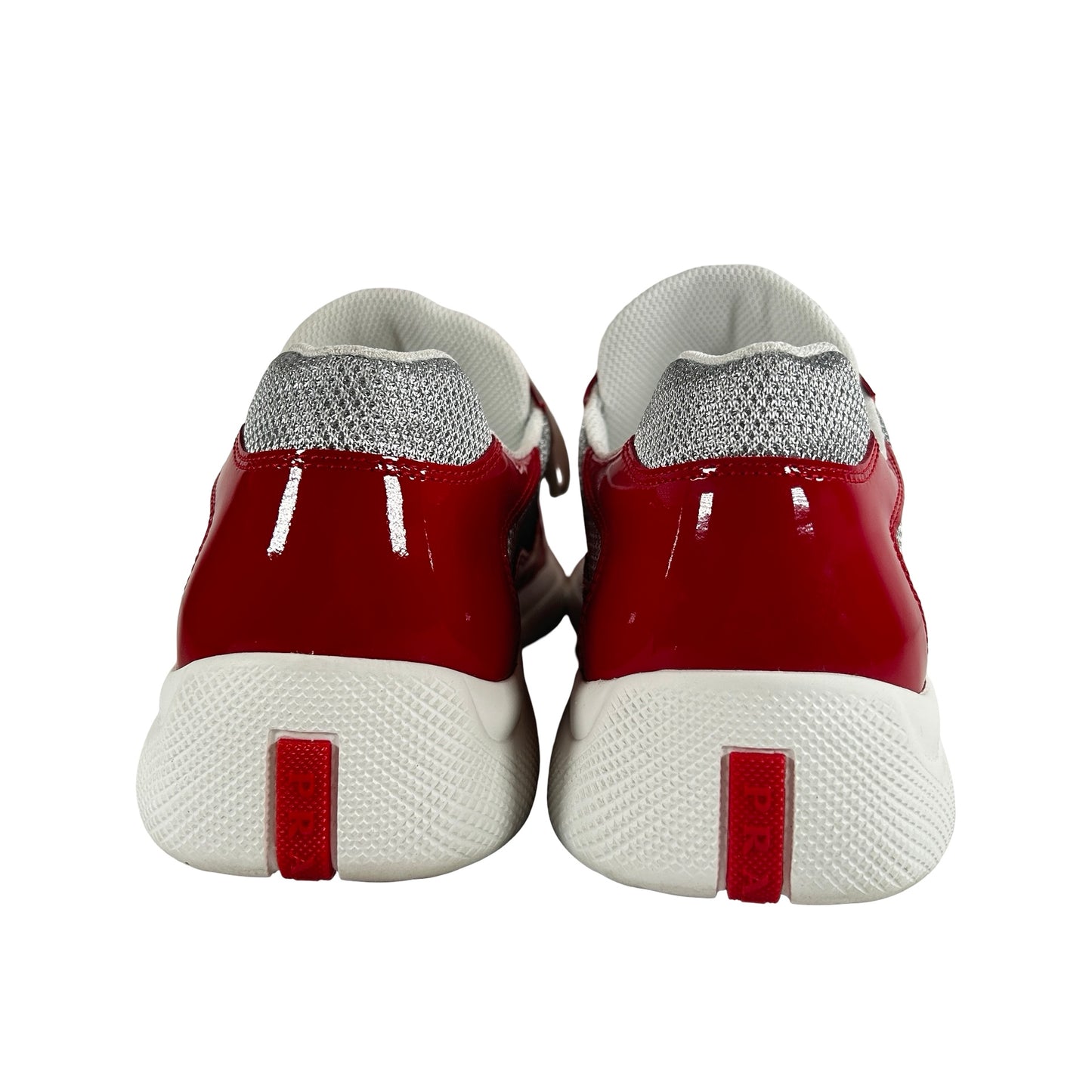 4E3400 ASZ F0F5C Prada America's Cup Red Silver [USED] - UK 8.5 / US 10 M (VNDS)