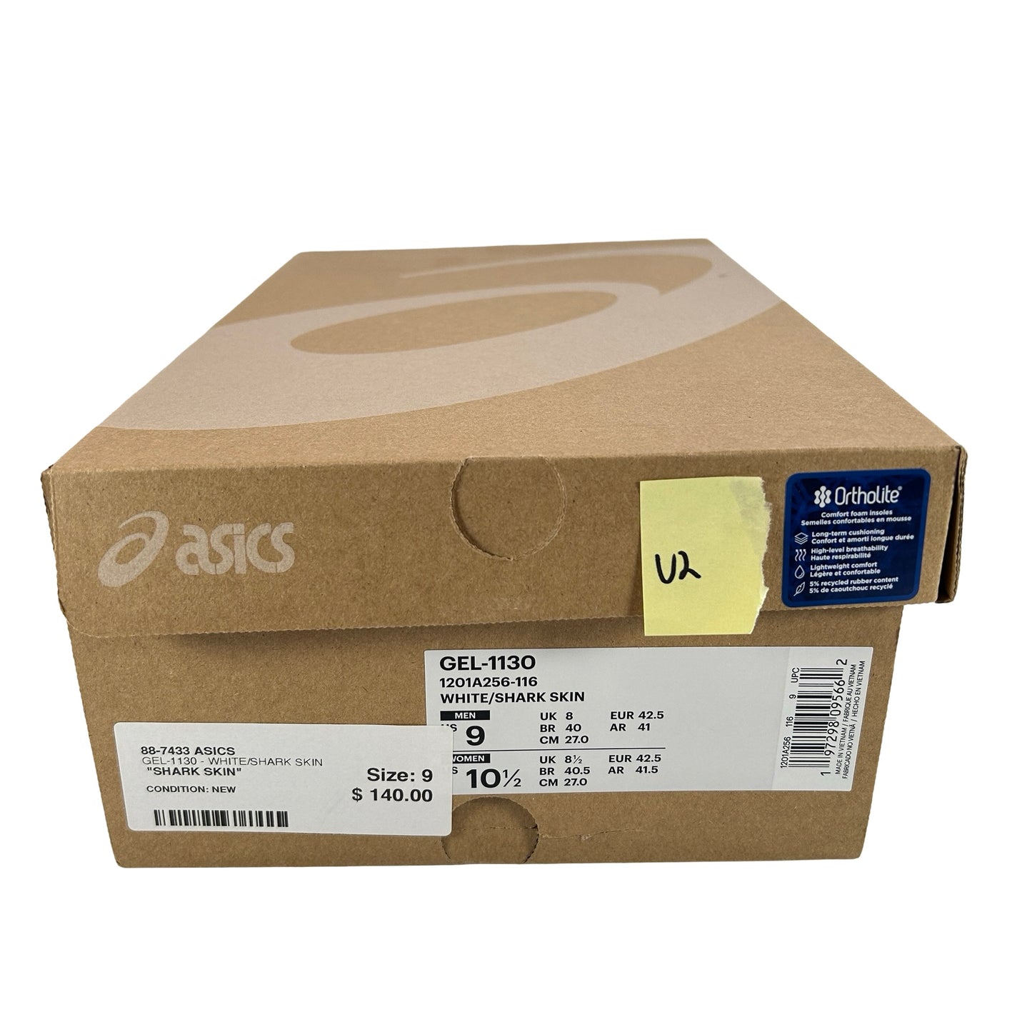 1201A256 116 ASICS Gel-1130 White Shark Skin [USED] - 9 M (Used2)
