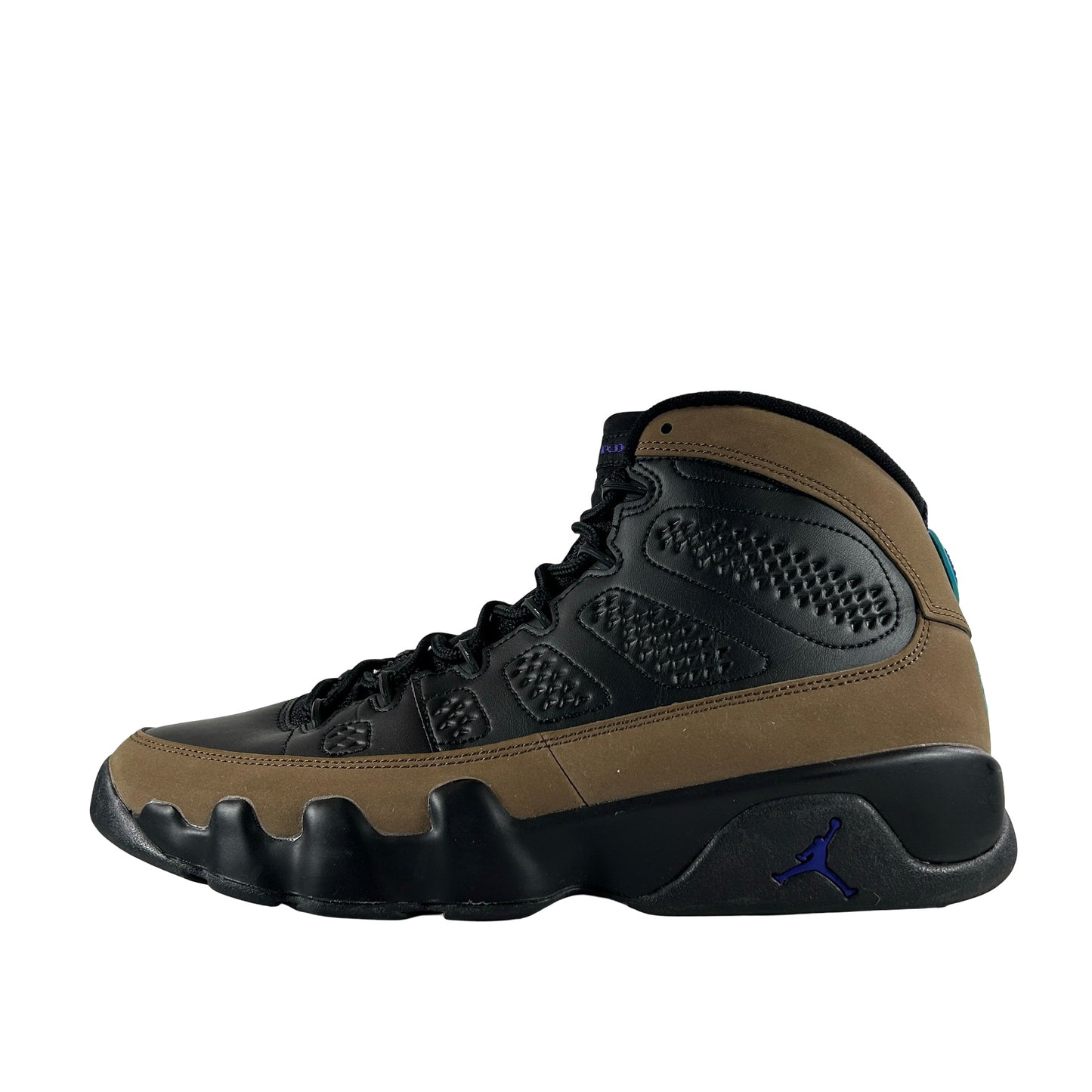 CT8019 034 Jordan 9 Retro Light Olive Concord [USED] - 10.5 (Used)