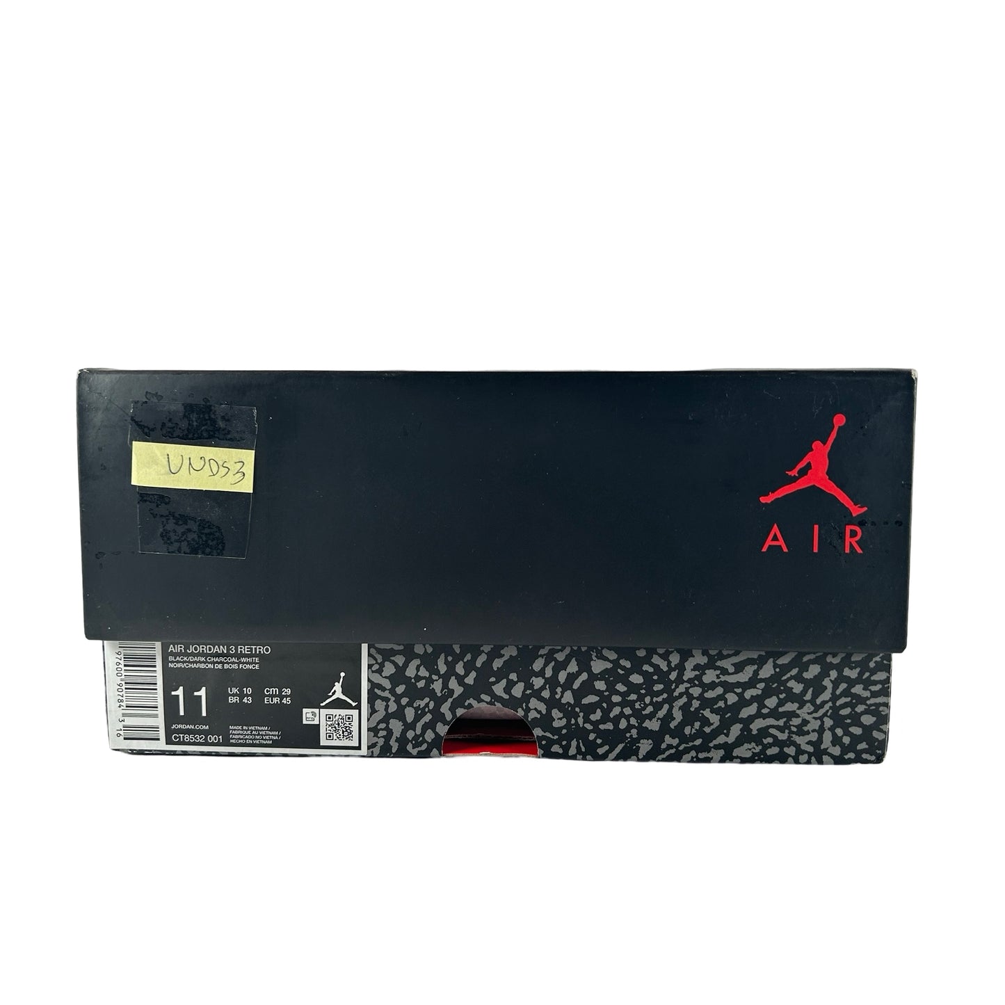 CT8532 001 Jordan 3 Retro Black Cat (2025) [USED] - 11 M (VNDS3)