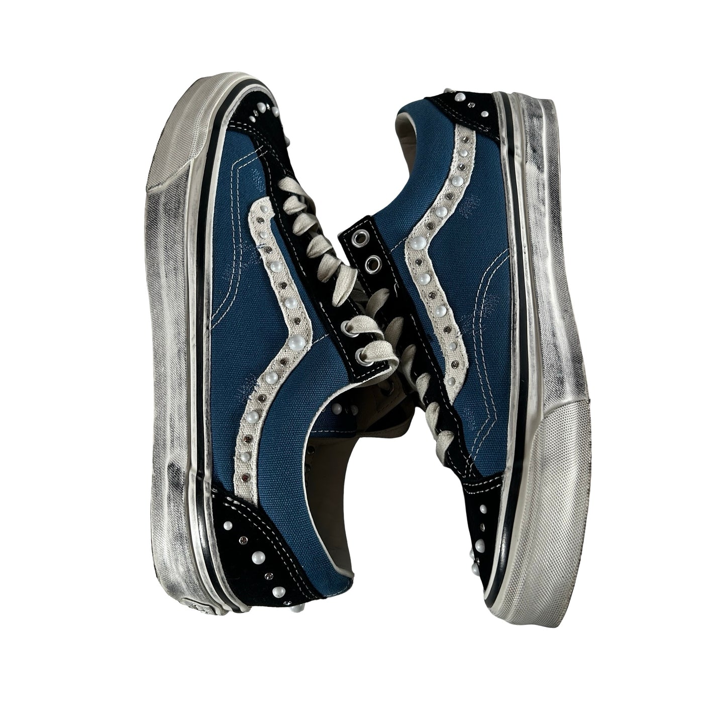 VN000E8VYA6 Vans LX Old Skool 36 Pearlized Pack Black Navy [USED] - 11 M (Used)