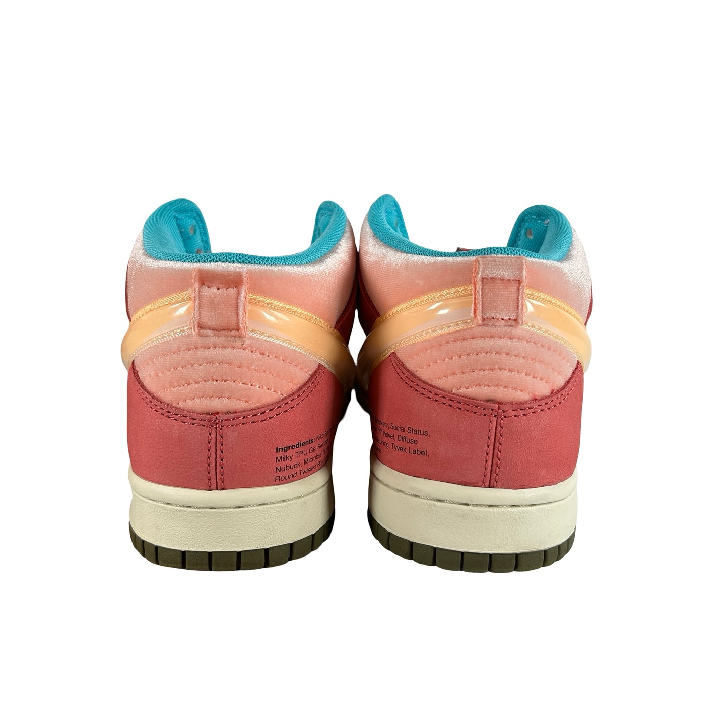 DJ1173 600 Nike Dunk Mid Social Status Free Lunch Strawberry Milk [USED] - 8.5 M (Used)