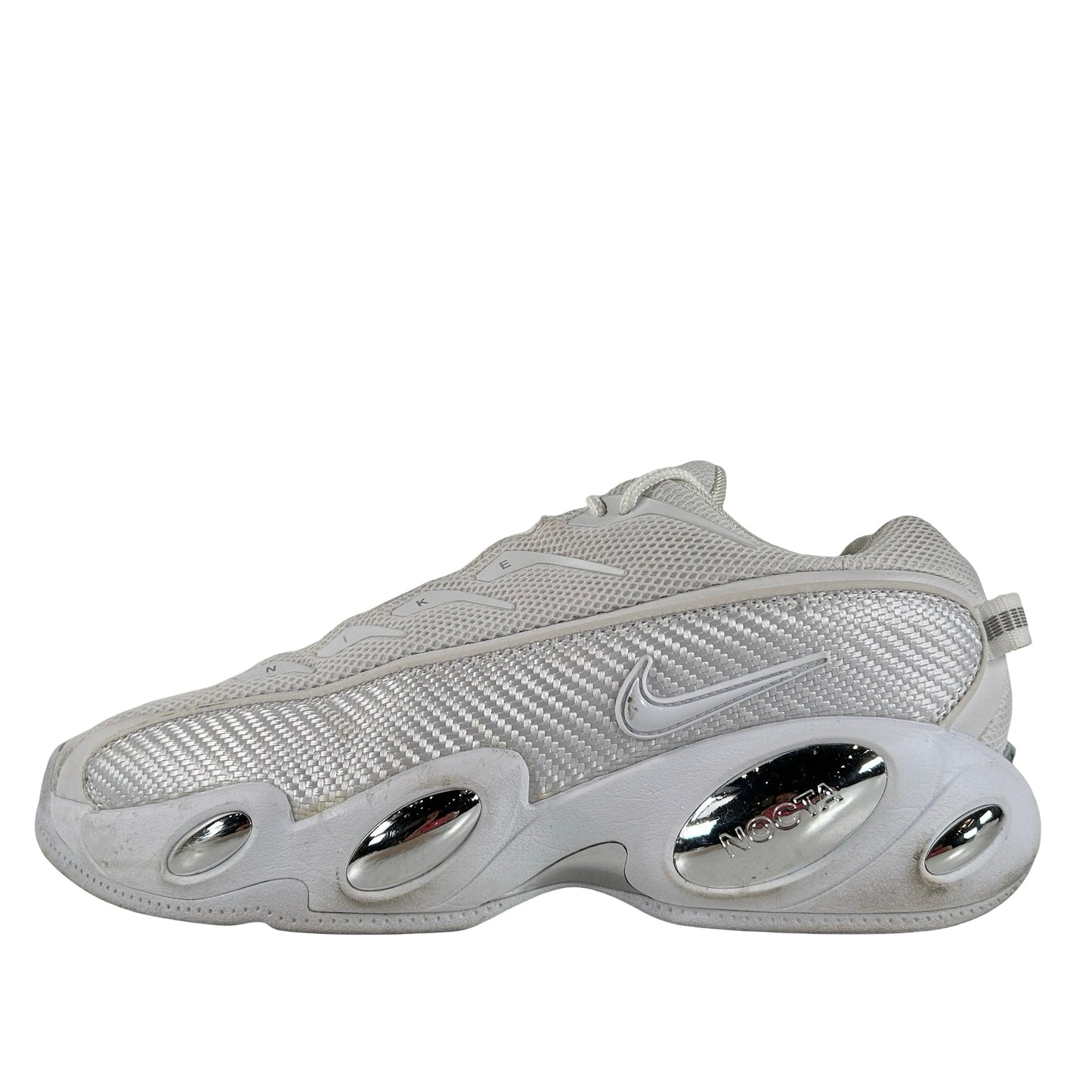 DM0879 100 Nike NOCTA Glide Drake White Chrome [USED] - 11 M (Used2)