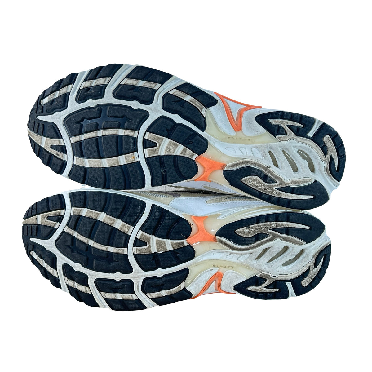 110485 1D 109 Brooks Adrenaline GTS 4 White Fog Nectarine [USED] - 12 M (Used)