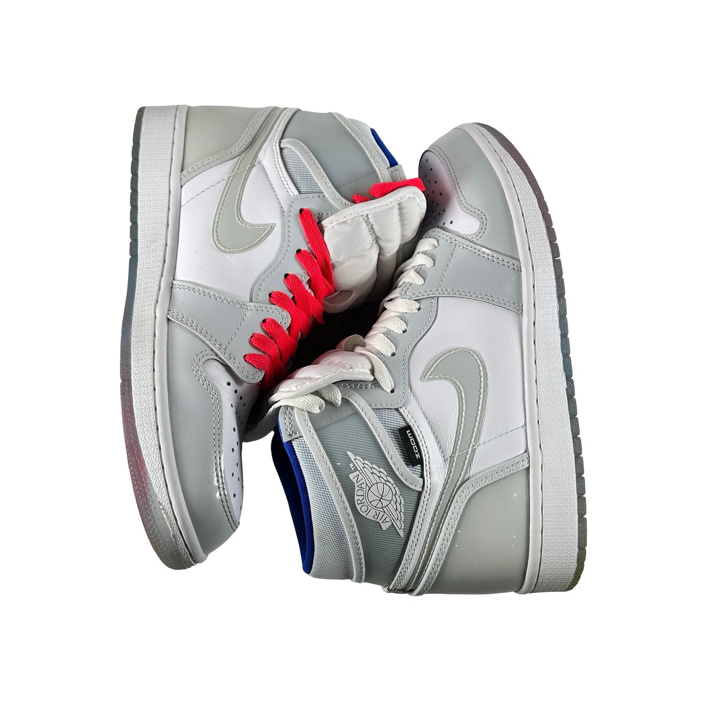 CK6637 104 Jordan 1 Retro High Zoom White Racer Blue [USED] - 9.5 M (Used) (No Box)