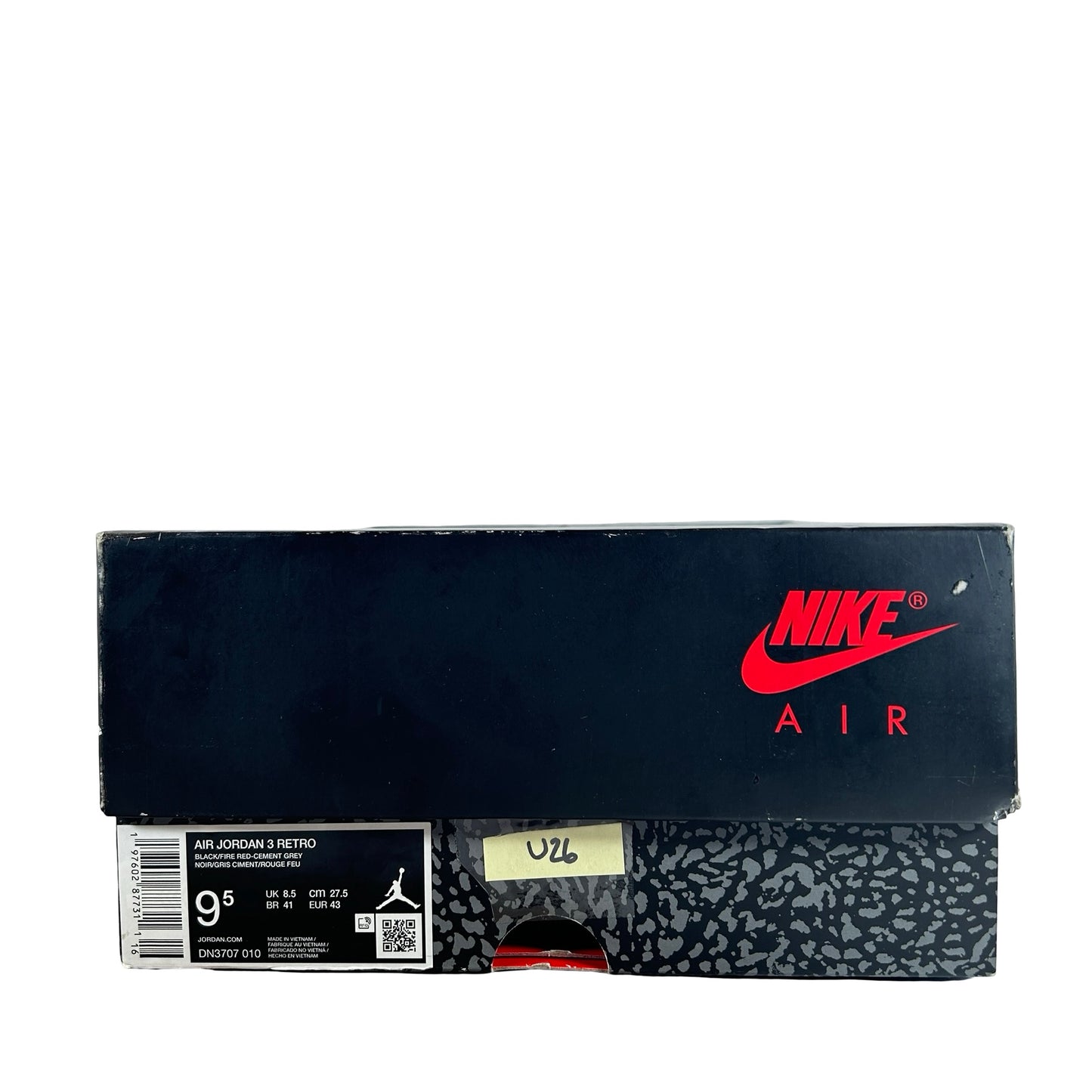 DN3707 010 Jordan 3 Retro Black Cement Reimagined (2024) [USED] - 9.5 M (Used26)