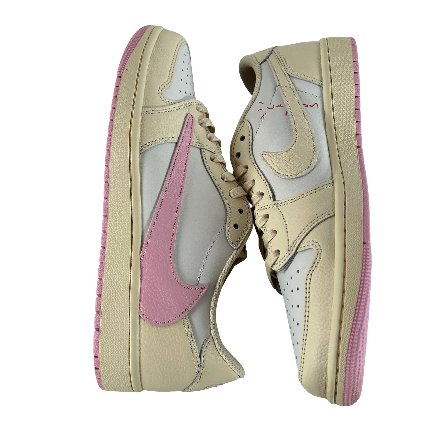 IQ7604 100 Jordan 1 Retro Low OG SP Travis Scott Shy Pink [USED] - 9.5 M (Used)