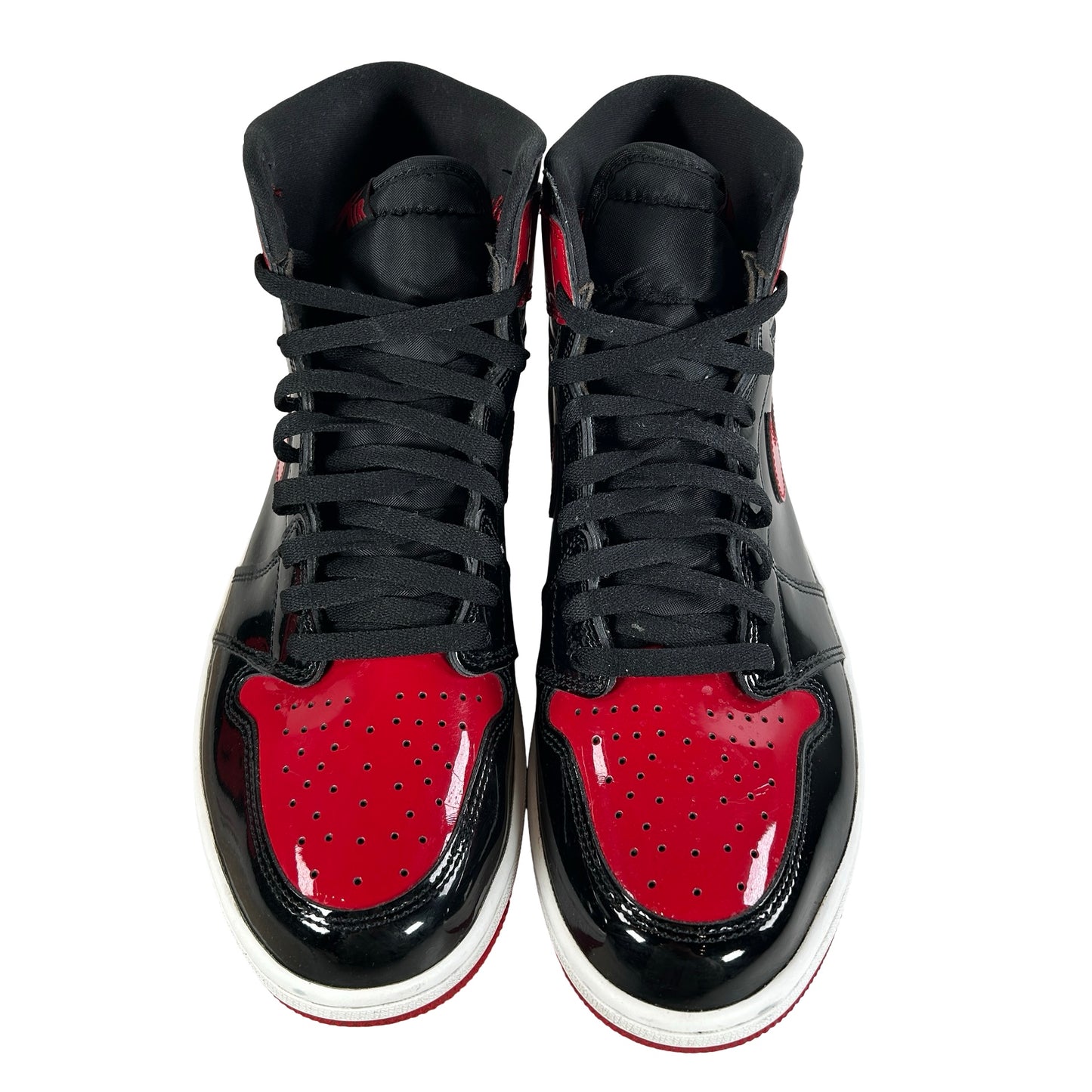 555088 063 Jordan 1 Retro High OG Patent Bred [USED] - 12.5 M (Used)
