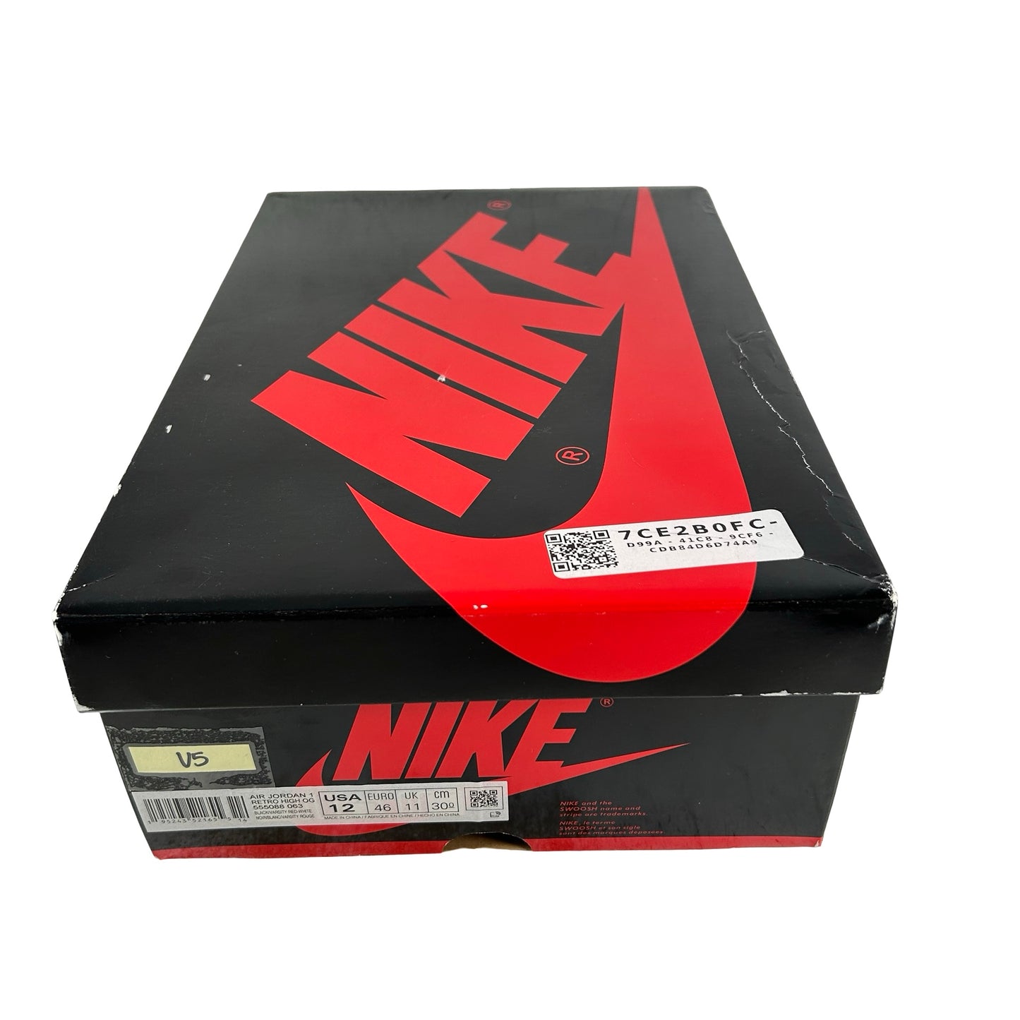 555088 063 Jordan 1 Retro High OG Patent Bred [USED] - 12 M (Used5)