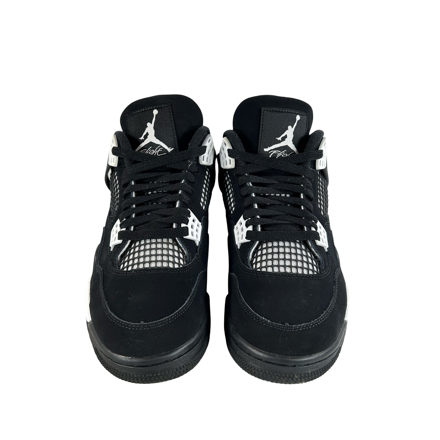 FQ8138 001  Jordan 4 Retro White Thunder [USED] - 10 M (Used9)