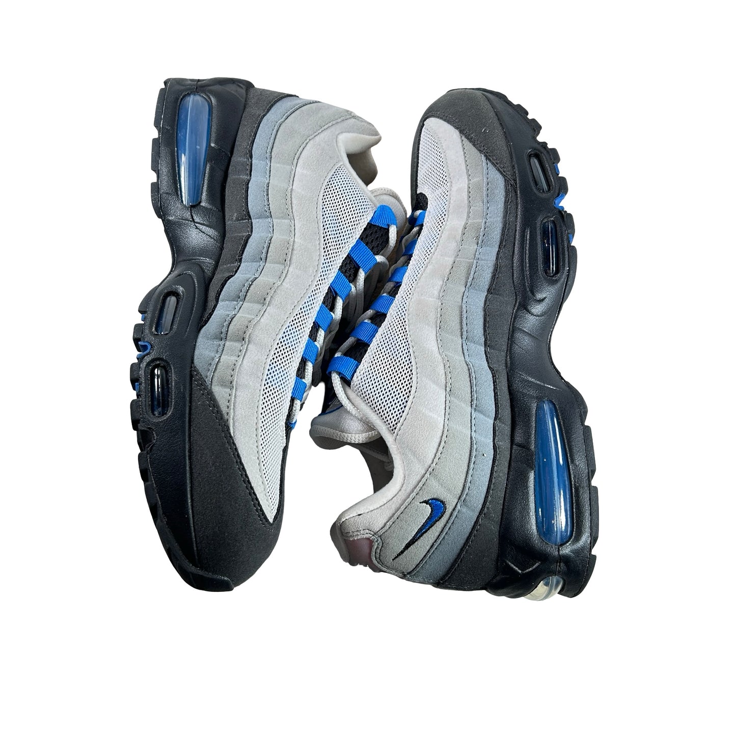 IM7410 100 Nike Air Max 95 OG Big Bubble Blue Spark [USED] - 10 M (Used3) (NO INSOLES)