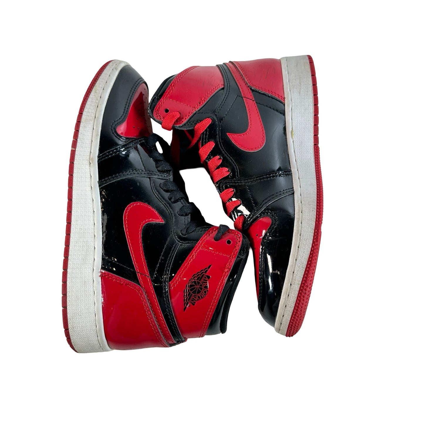 575441 063 Jordan 1 Retro High OG Patent Bred (GS) [USED] - 5.5 Y (Used) (No Box)