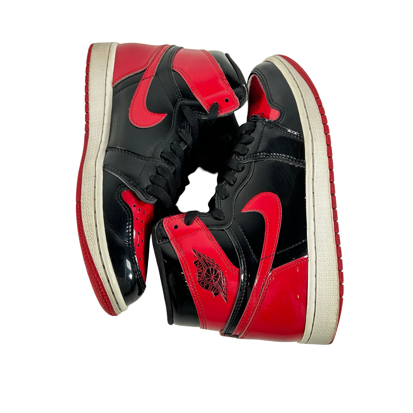 555088 063 Jordan 1 Retro High OG Patent Bred [USED] - 7.5 M (Used)
