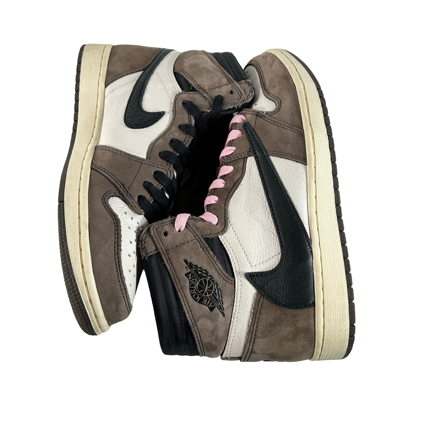 CD4487 100 Jordan 1 Retro High OG SP Travis Scott Mocha [USED] - 8 M (Used) (No Box)