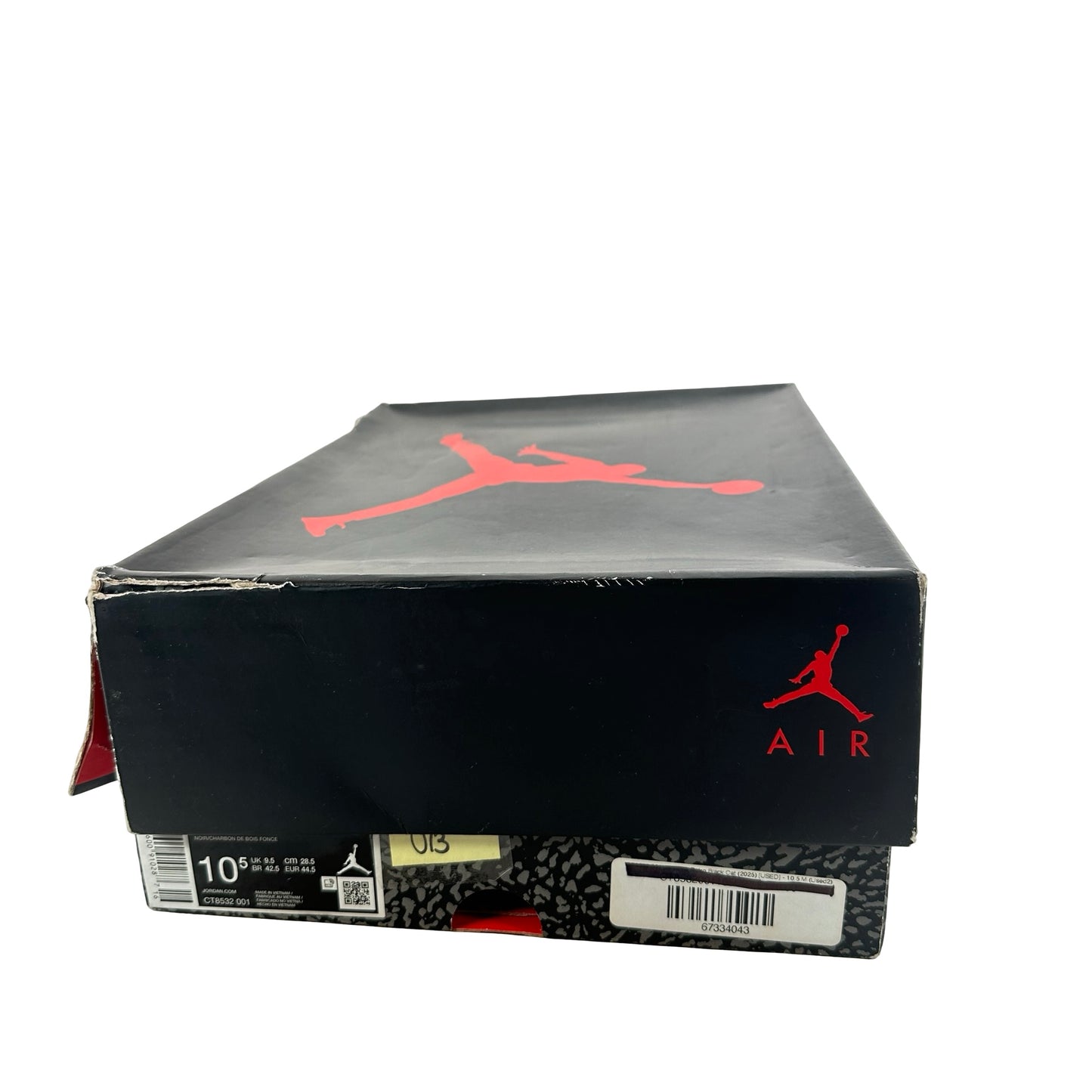 CT8532 001 Jordan 3 Retro Black Cat (2025) [USED] - 10.5 M (Used13)