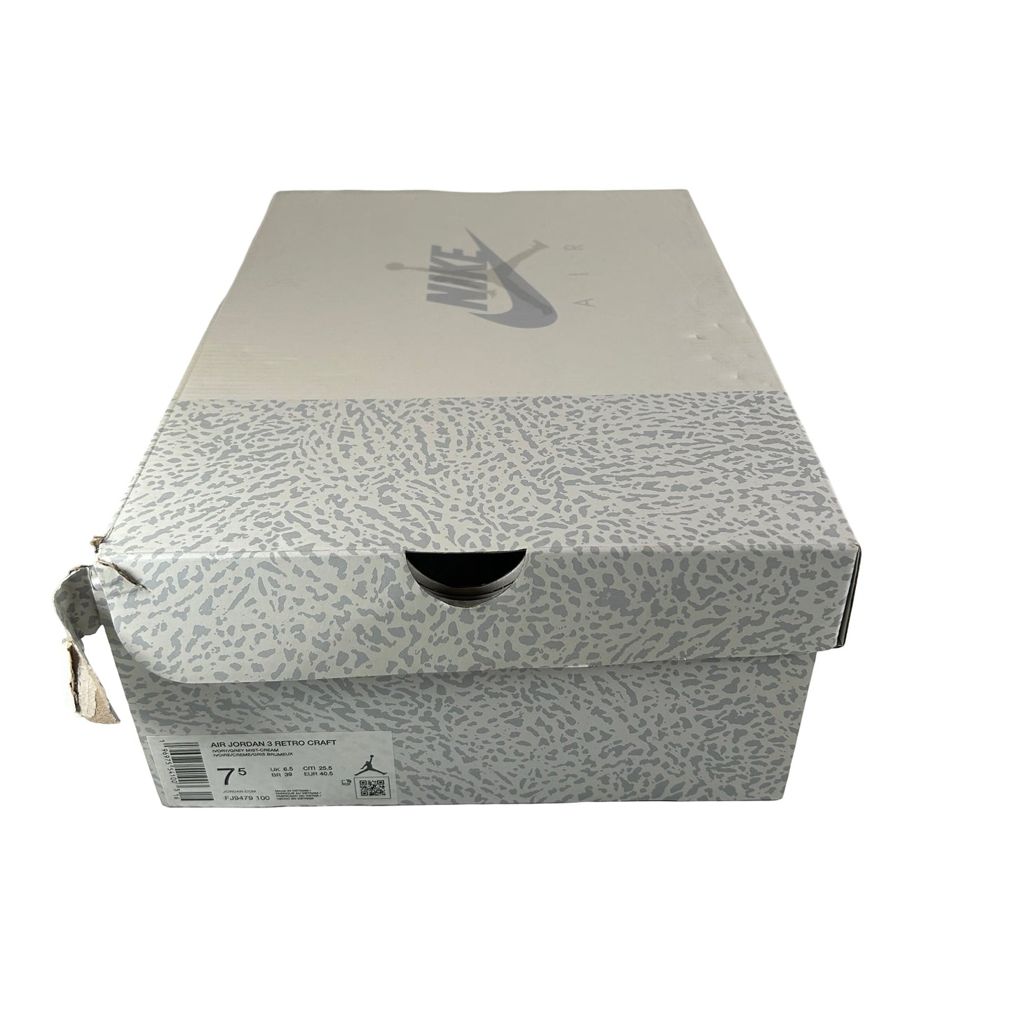FJ9479 100 Jordan 3 Retro Craft Ivory [USED] - 7.5 M (Used)