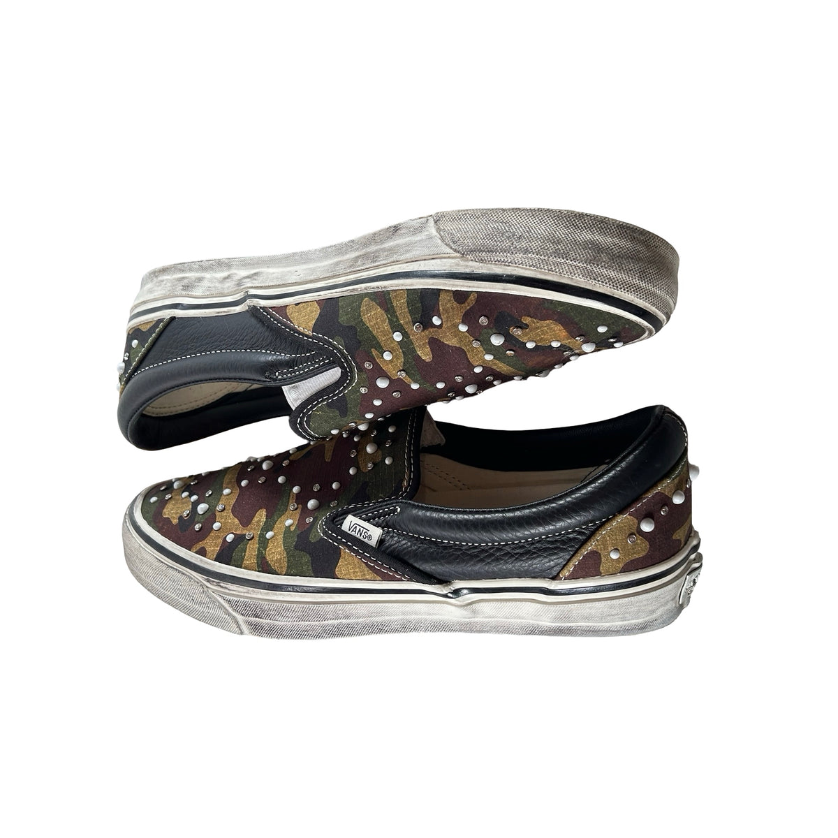 VN000D9PCAK Vans LX Classic Slip-On 98 Pearlized Pack Camo Black [USED] - 11 M (Used3)