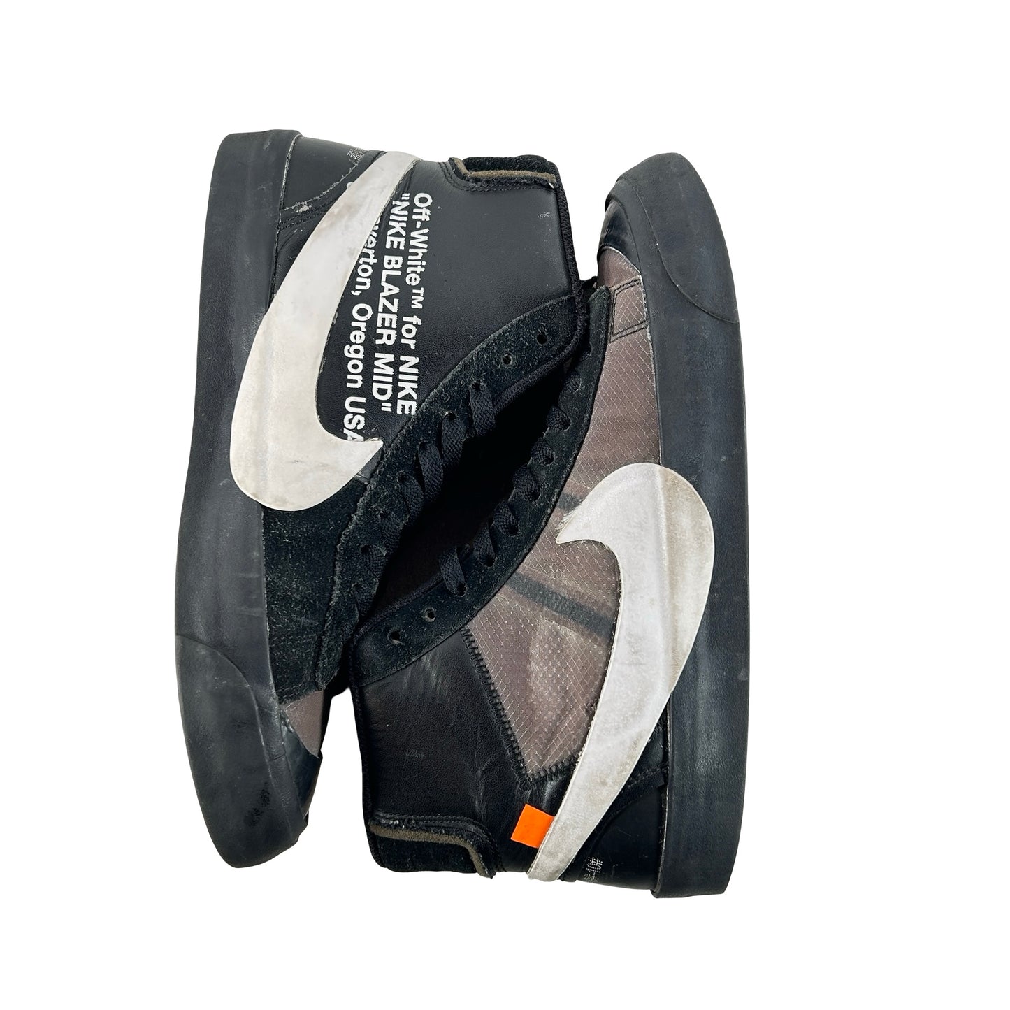 AA3832 001 Nike Blazer Off-White Black [USED] - 9.5 M (Used) (No Box)