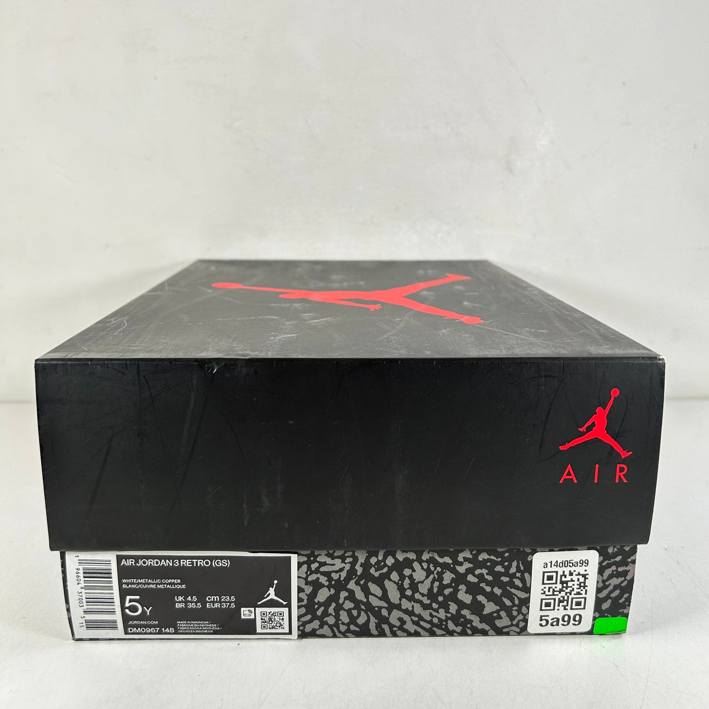 DM0967 148 Jordan 3 Retro Wizards (GS) [USED] - 5 Y (Used)