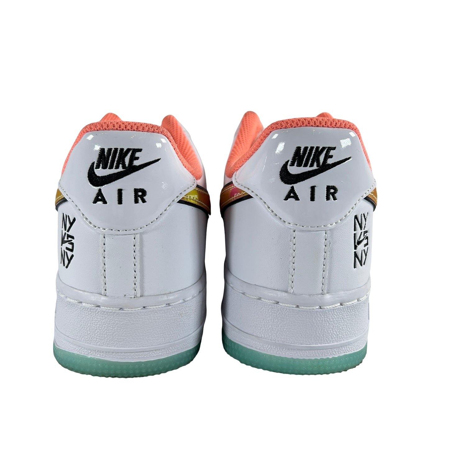 IH4962 100 Nike Air Force 1 Low NY vs. NY White Crimson Pulse [USED] - 8.5 M (Used) (No Box)