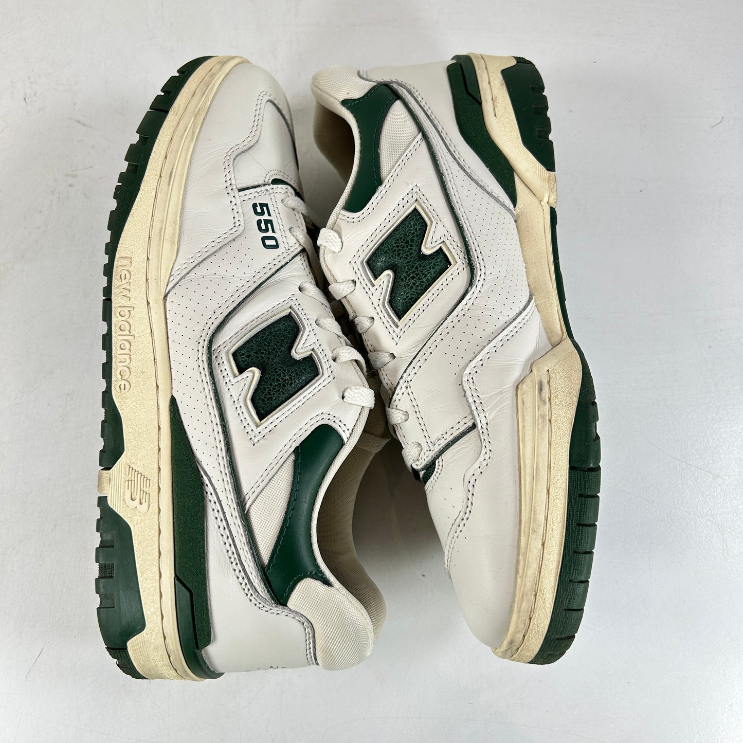 BB550ALD New Balance 550 Aime Leon Dore White Green [USED] - 10.5 M (Used)