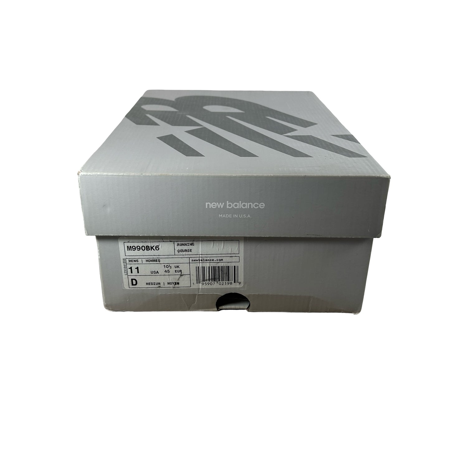 M990BK6 New Balance 990v6 MiUSA Black Grey White [USED] - 11 M (Used2)