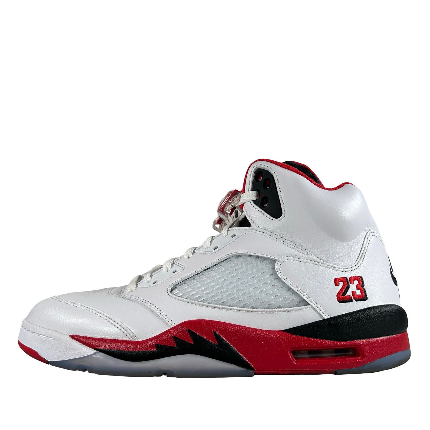 HQ7978 101 Jordan 5 Retro Fire Red Black Tongue (2025) [USED] - 12 M (Used)