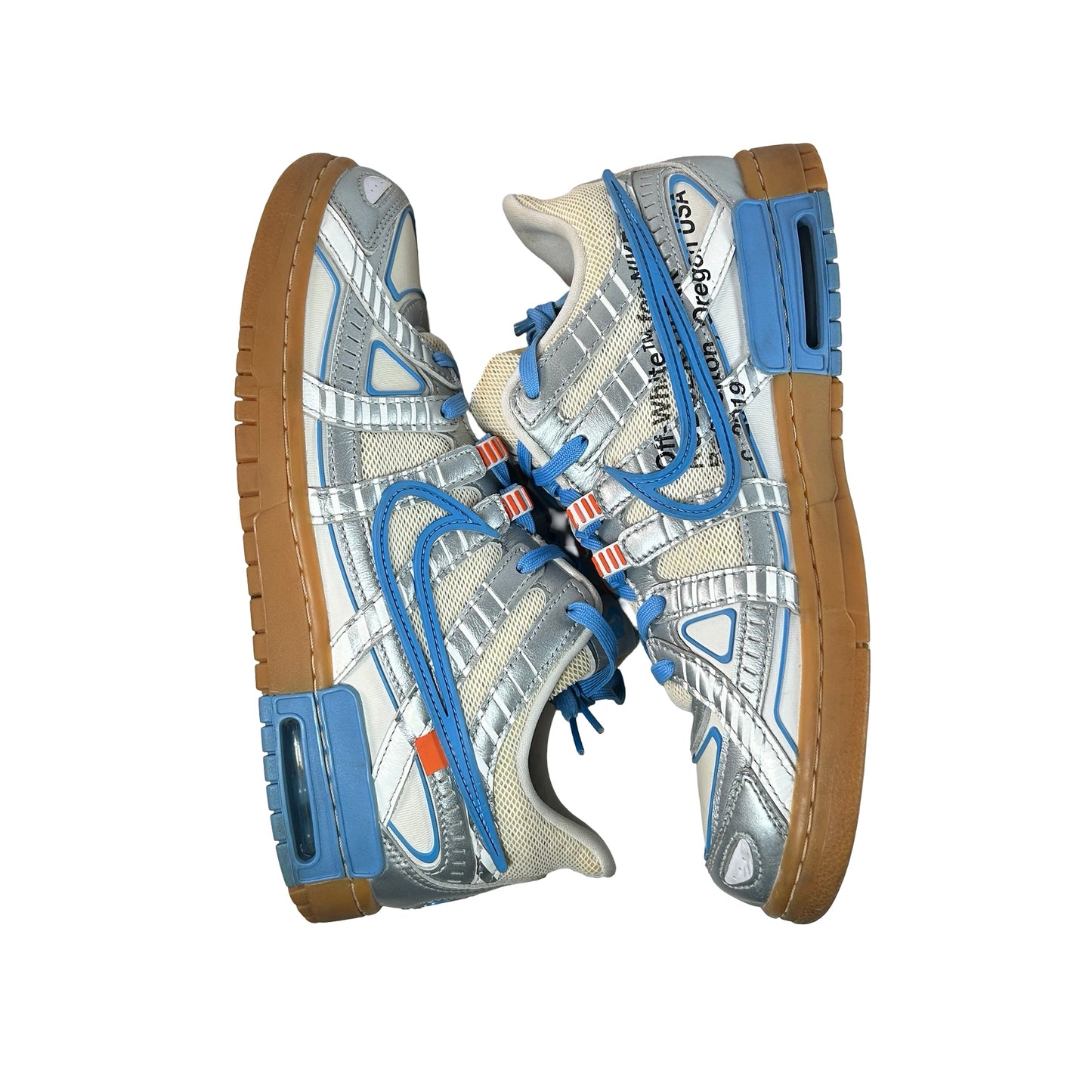 CU6015 100 Nike Air Rubber Dunk Off-White UNC [USED] - 10 M (Used)