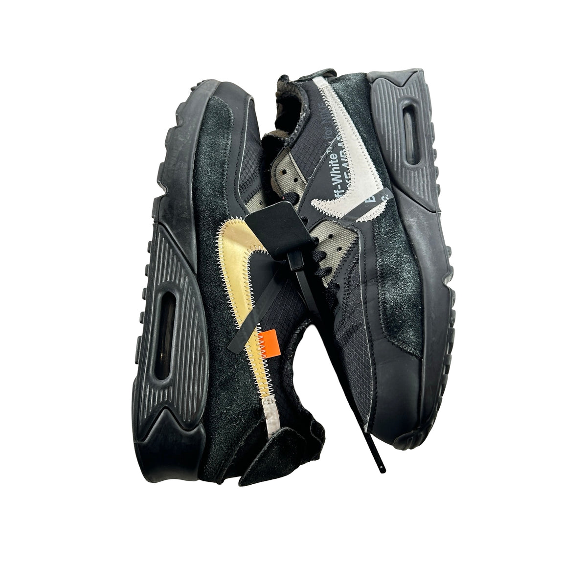 AA7293 001 Air Max 90 Off-White Black [USED] - 10 M (Used) (Replace Box)