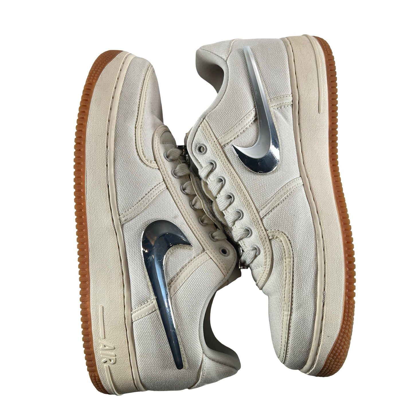 AQ4211 101 Nike Air Force 1 Low Travis Scott Sail [USED] - 10 M (Used) (No Box)