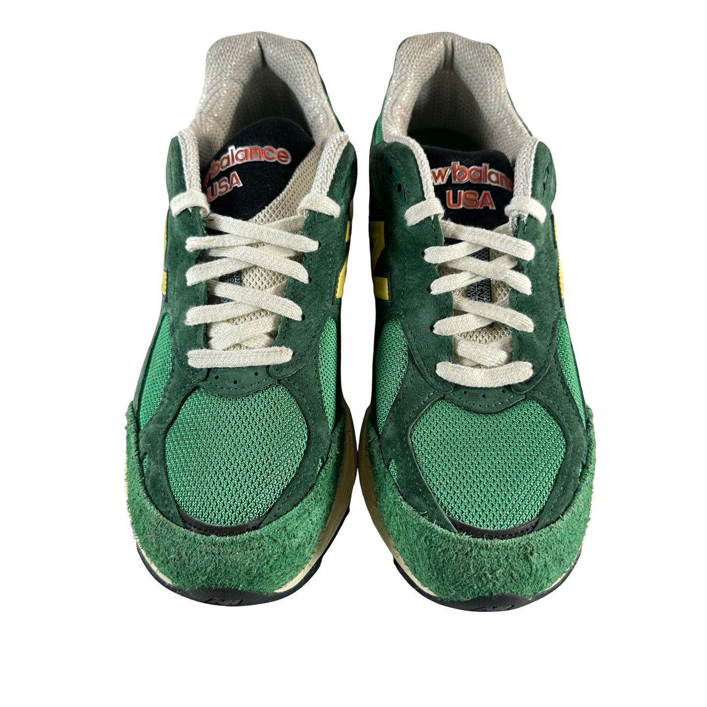 M990GG3 New Balance 990v3 MiUSA Varsity Green Gold [USED] - 7 M (Used)