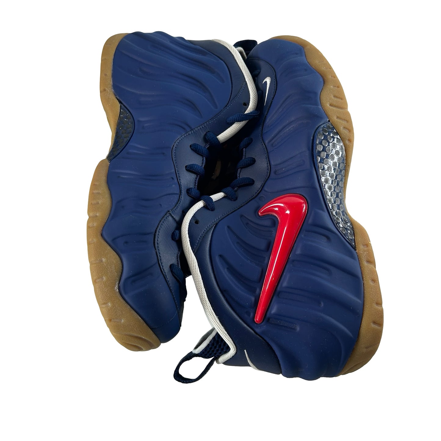 CJ0325 400 Nike Air Foamposite Pro Blue Void University Red [USED] - 12 M (Used)