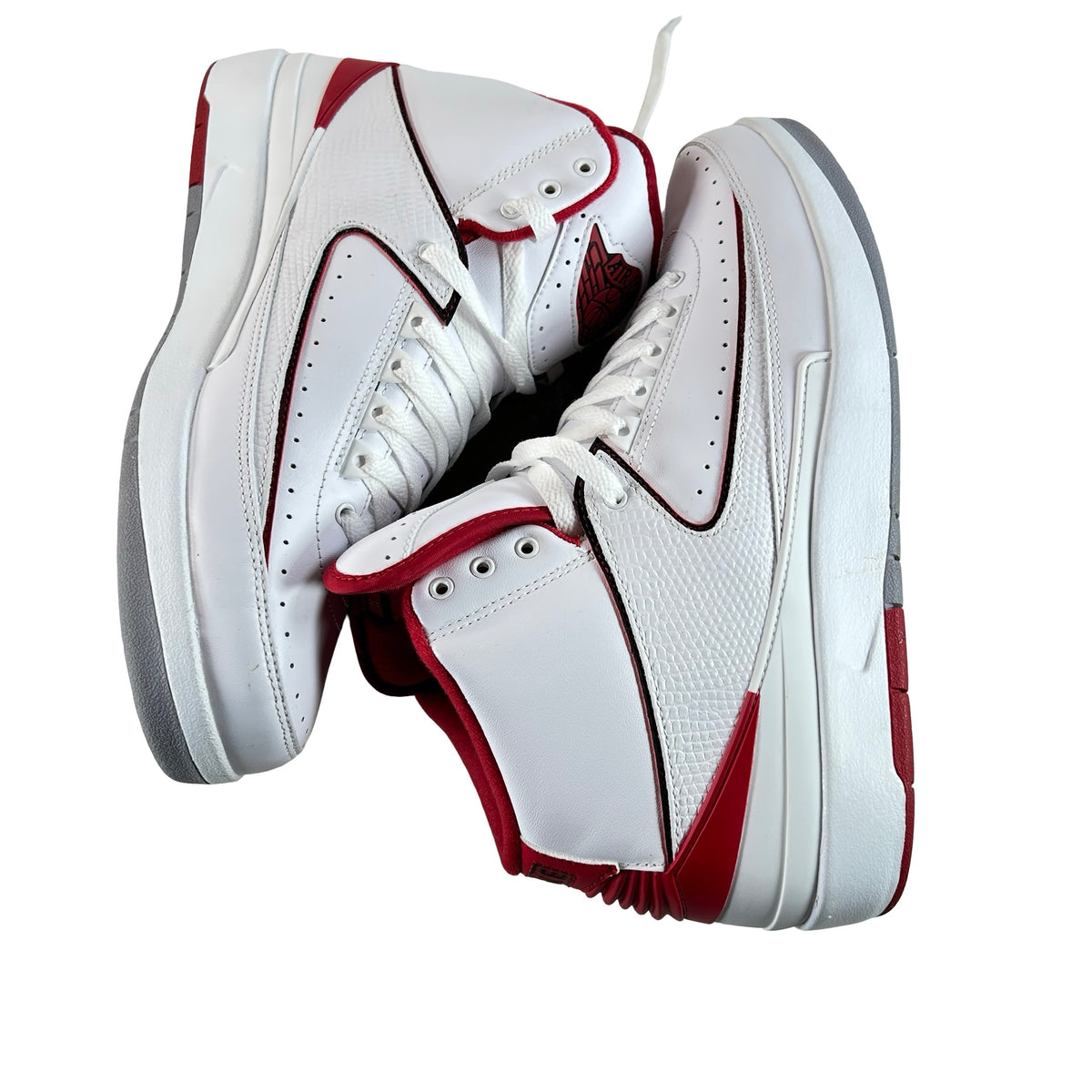 385475 102 Jordan 2 Retro White Red (2014) [USED] - 11 M (Used) (Replace Box)