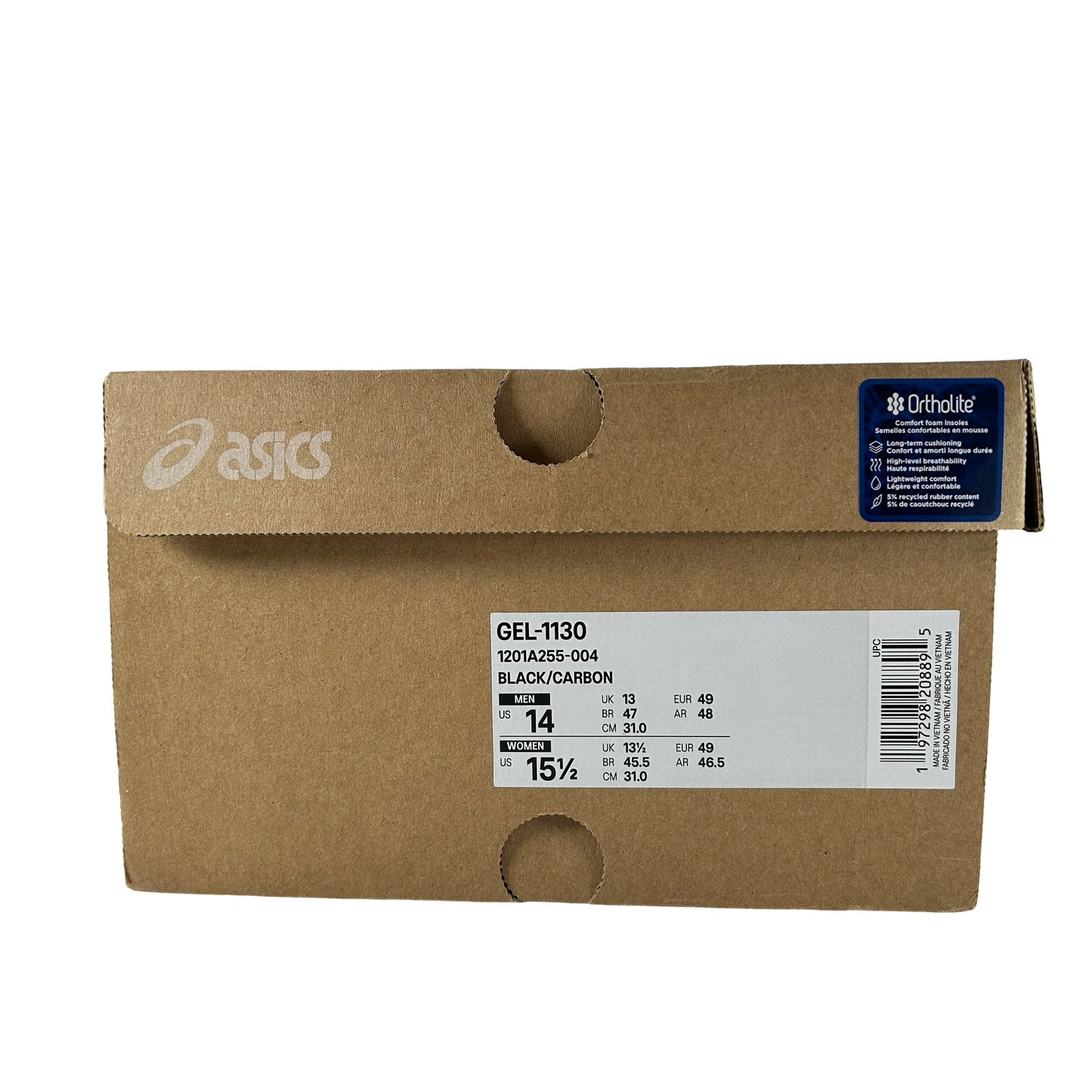 1201A255 004 ASICS Gel-1130 Black Carbon [USED] - 14 M (Used)