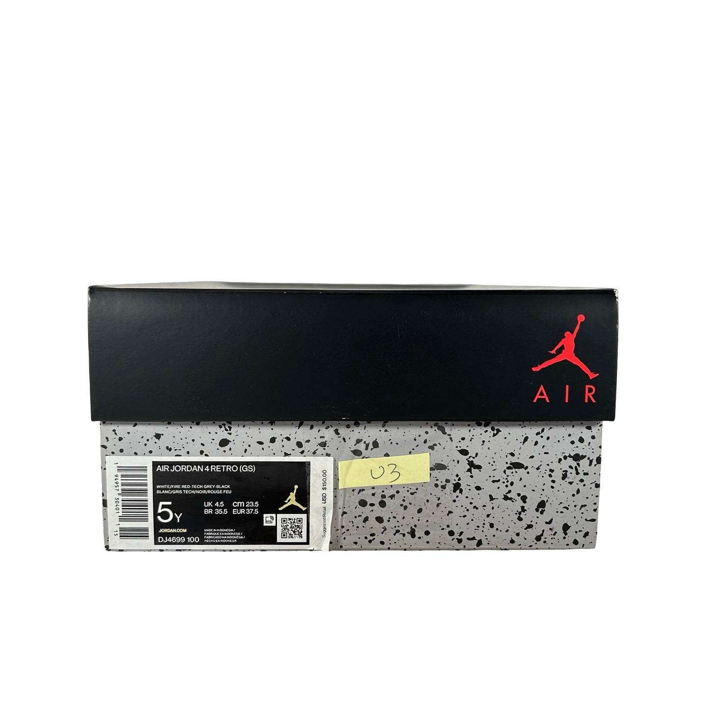 DJ4699 100 Jordan 4 Retro White Oreo (2021) (GS) [USED] - 5 Y (Used3)