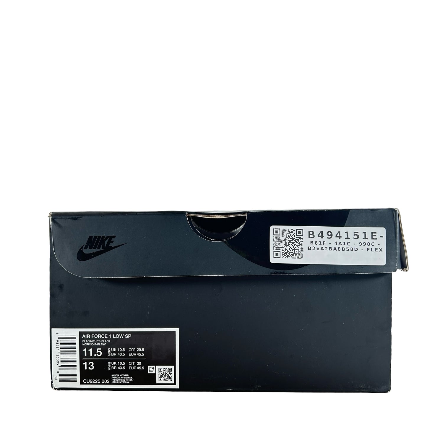 CU9225 002 Nike Air Force 1 Low Supreme Black White [USED] - 11.5 M (Used)
