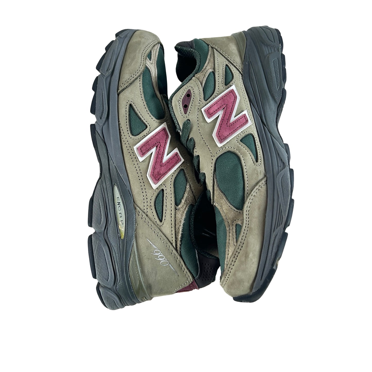 M990GP3 New Balance 990v3 MiUSA Teddy Santis Green Purple [USED] - 8 M (Used)