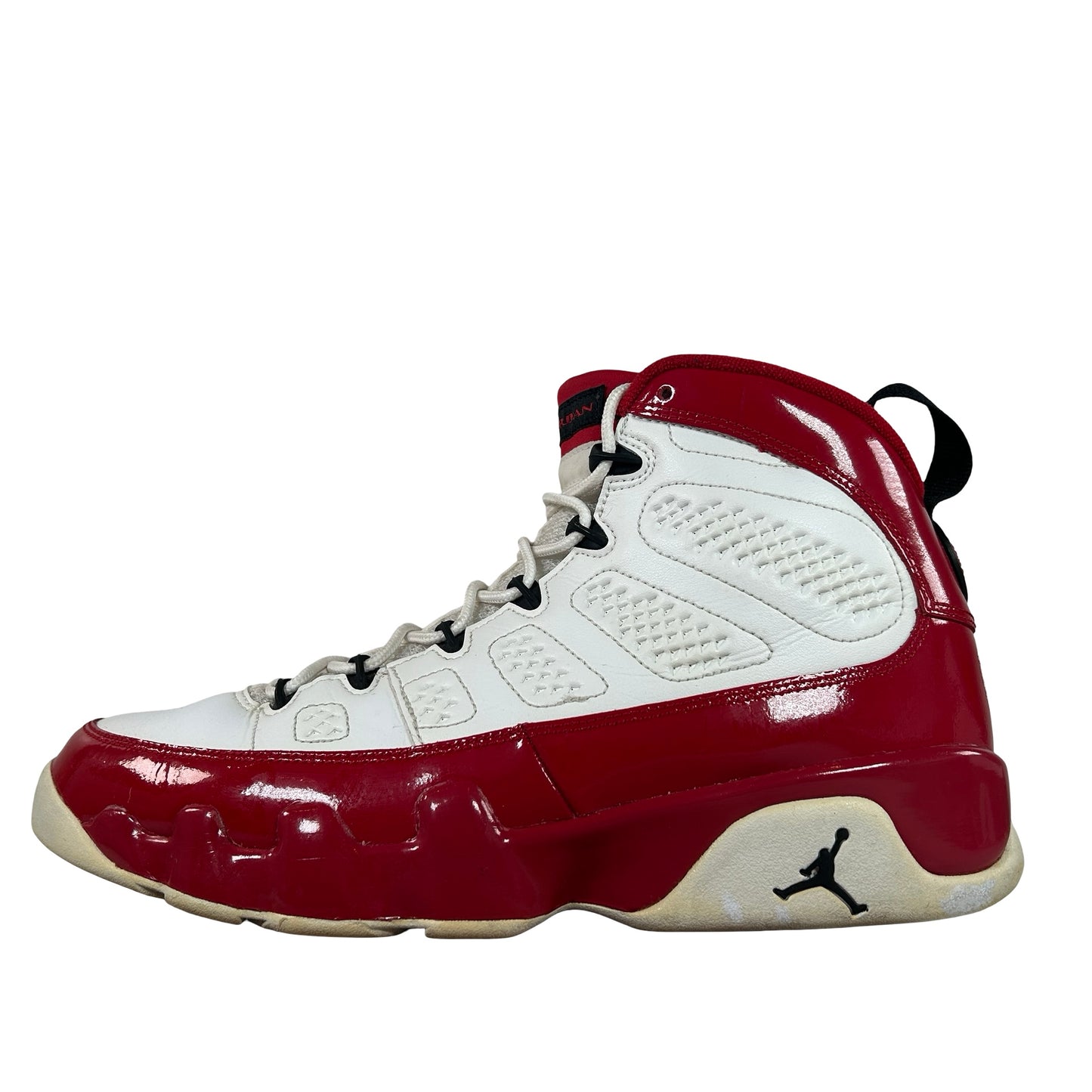 302370 160 Jordan 9 Retro White Gym Red [USED] - 9.5 M (Used) (No Box)