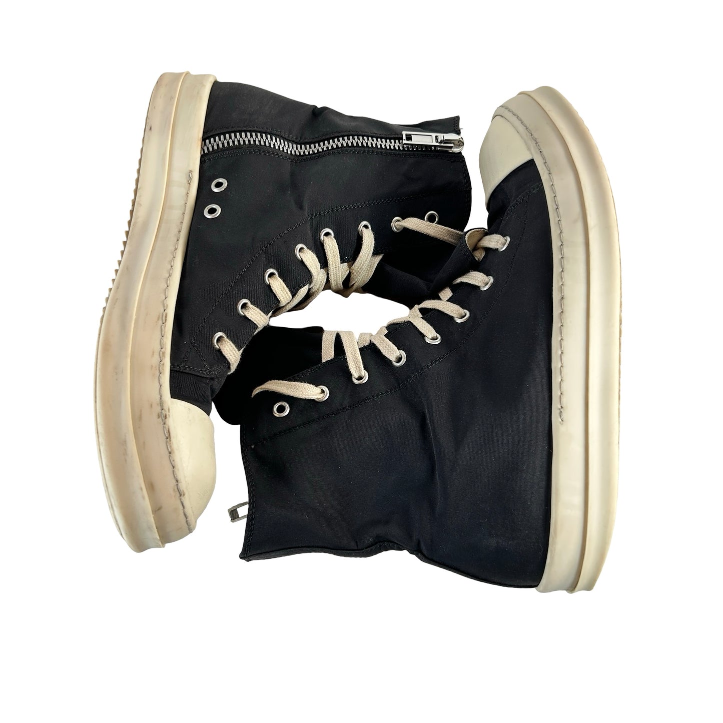 Rick Owens DRKSHDW High Black Nylon [USED] - 42 EU (US 9) (Used)