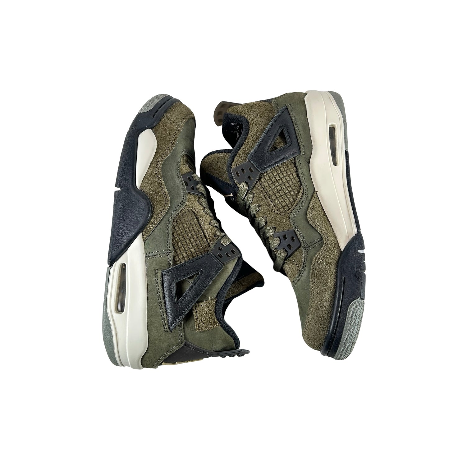 FB9928 200 Jordan 4 Retro SE Craft Medium Olive (GS) [USED] - 7 Y (Used) (No Box)