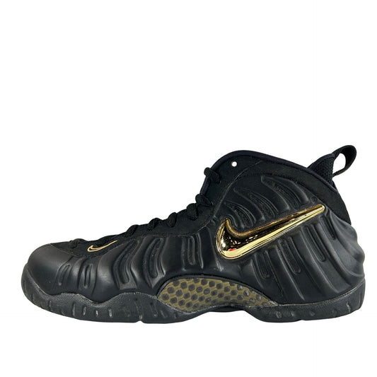 624041 009 Nike Air Foamposite Pro Black Metallic Gold [USED] - 8.5 M (Used) (No Box)