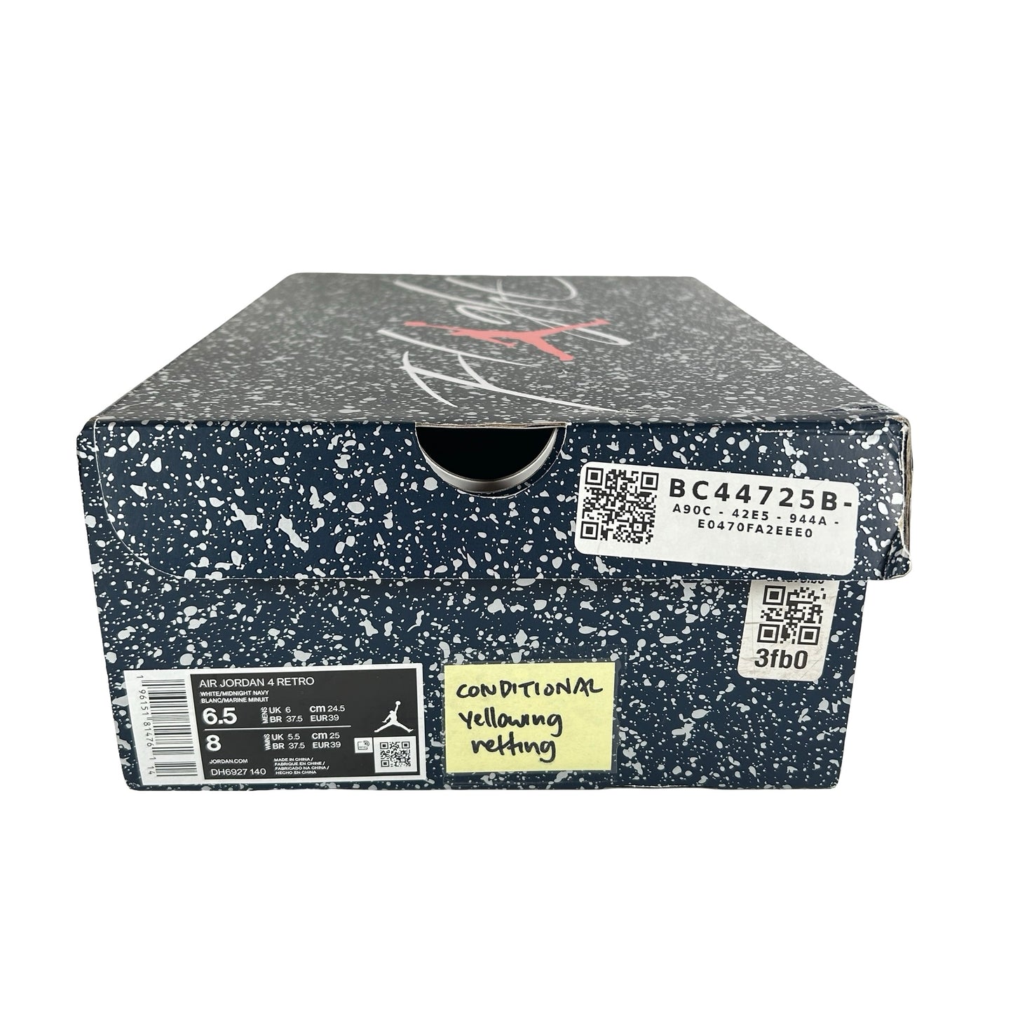 DH6927 140 Jordan 4 Retro Midnight Navy [CONDITIONAL] [Yellowing] - 6.5 M