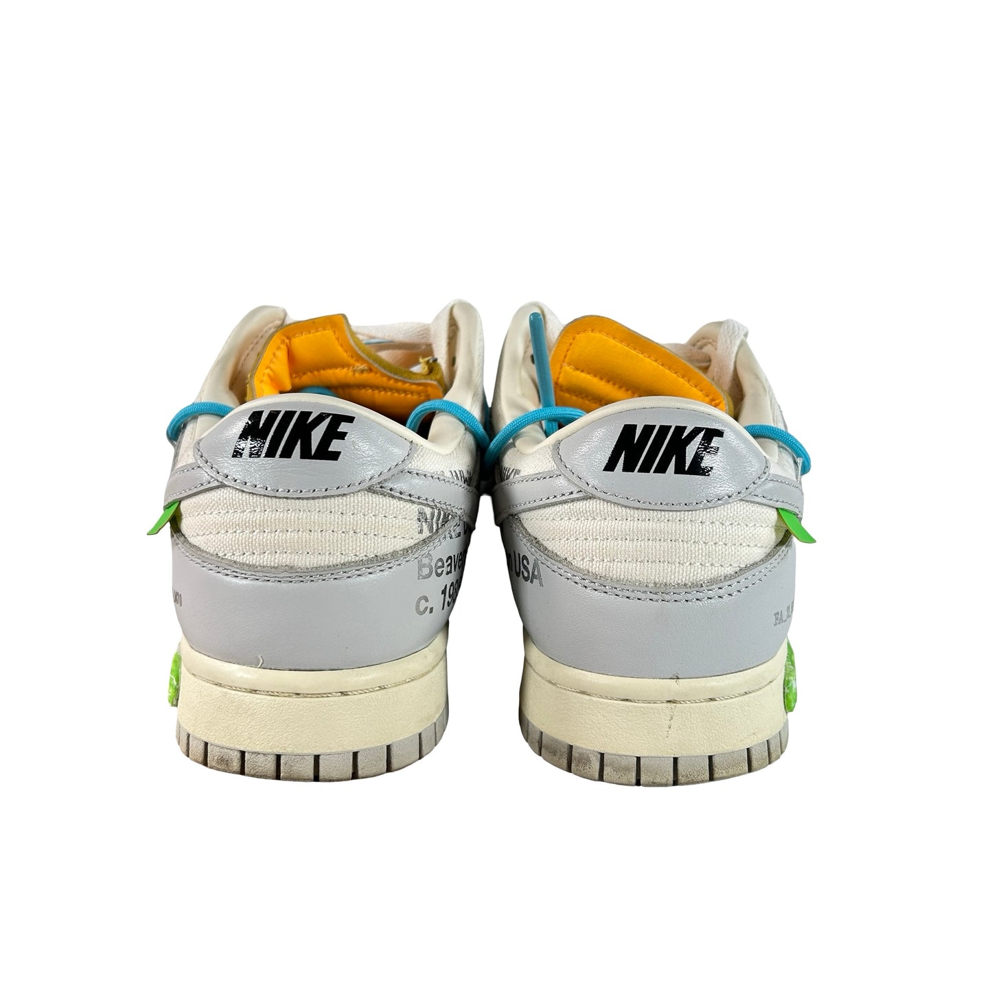 DM1602 115 Nike Dunk Low Off-White Lot 2 [USED] - 8.5 M (Used) (Replace Box)